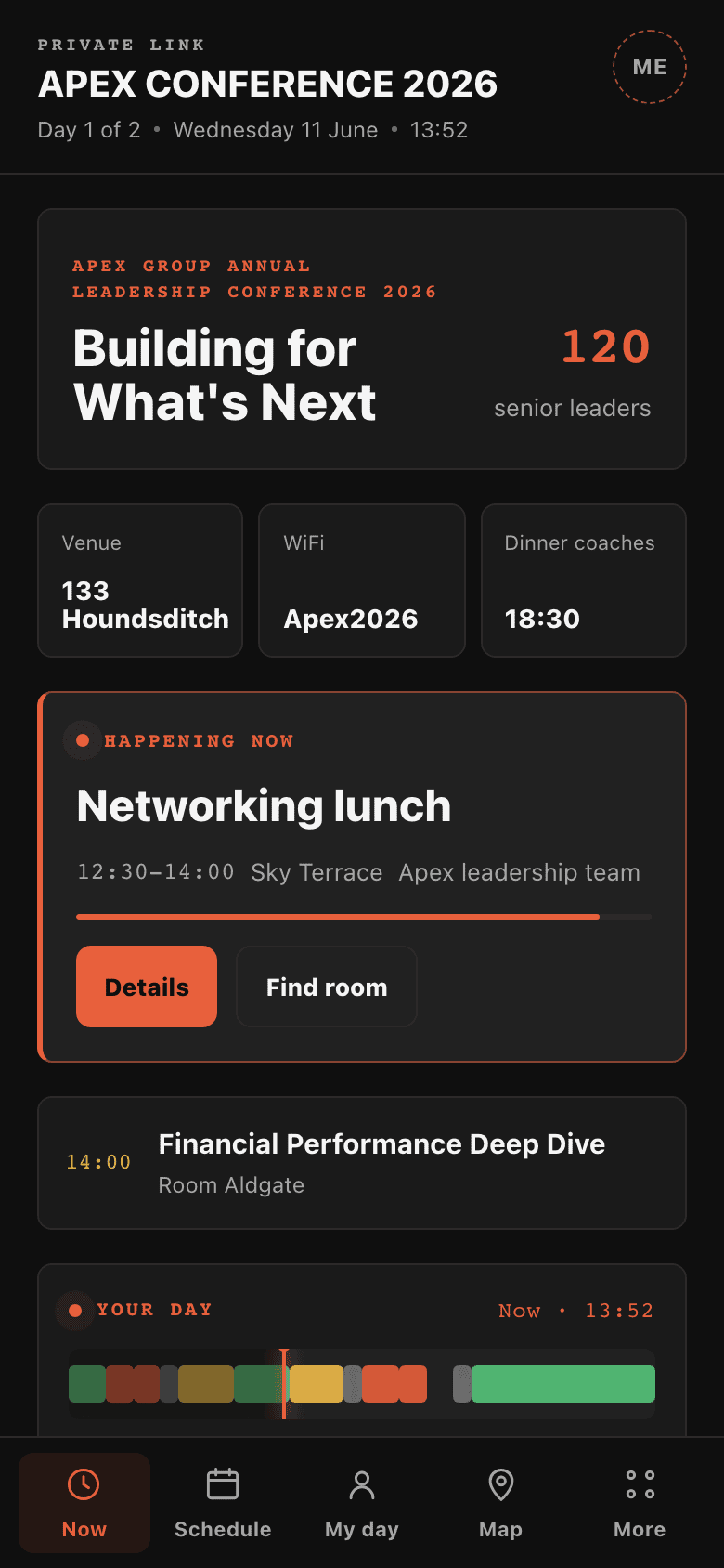 Apex Conference app screenshot